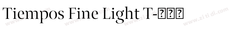 Tiempos Fine Light T字体转换